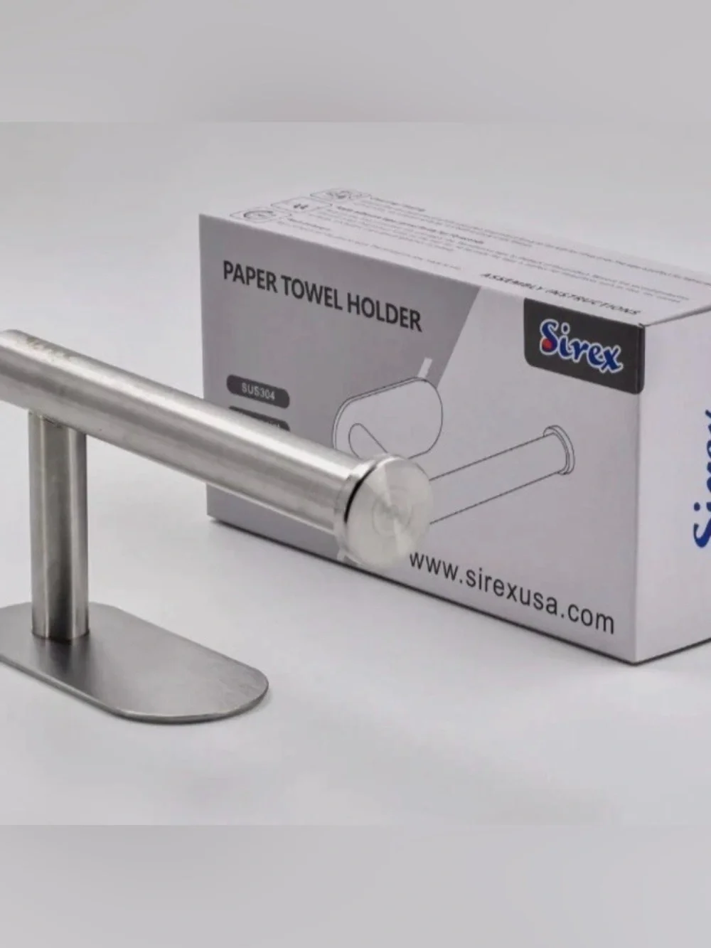 No Drill Toilet Paper Holder Self Adhesive Wall Mounted Tissue Roll Holder
